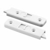 Prime-Line Sliding Window Tilt Latch, Spring Loaded, White Viny F 2830